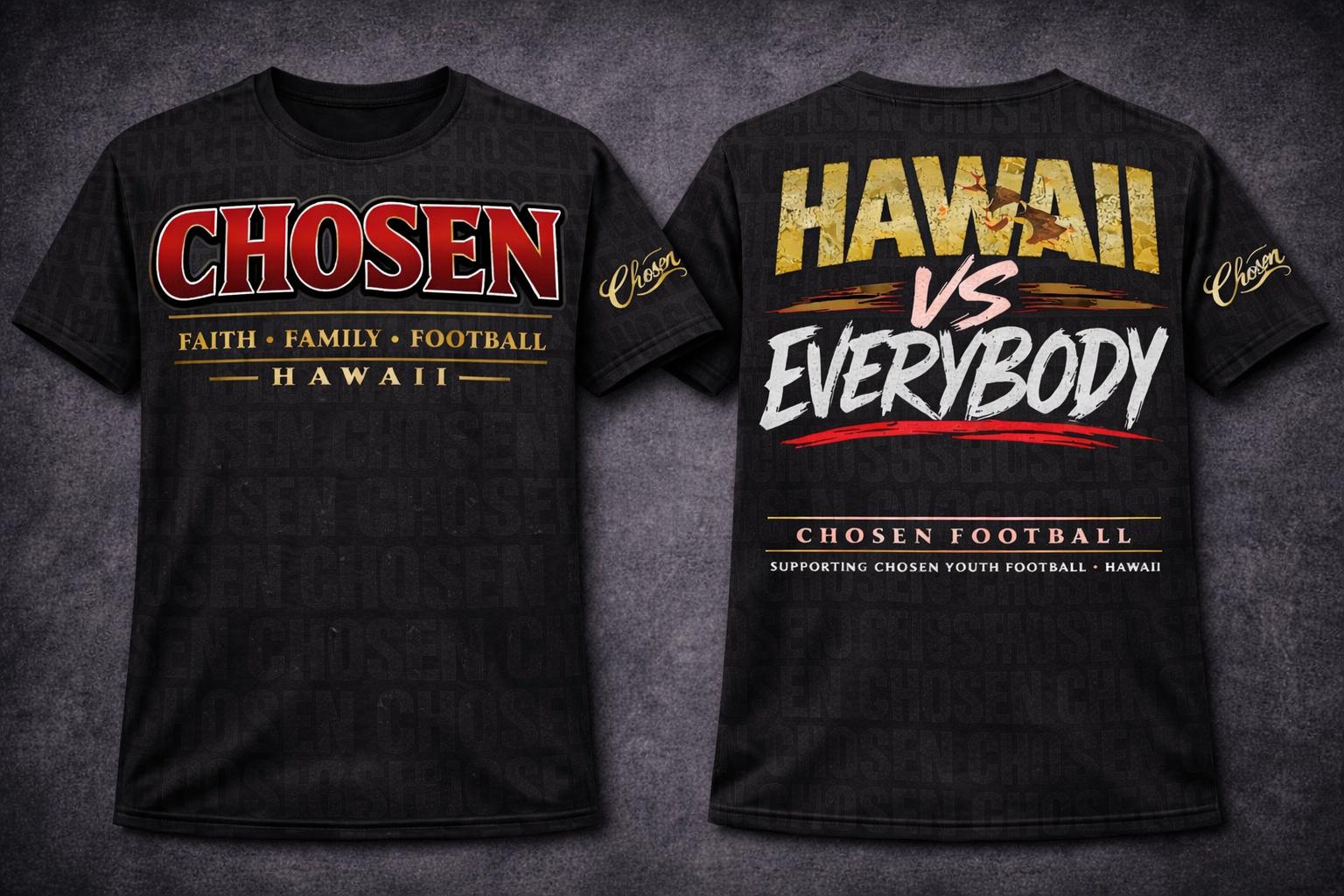 Short sleeve all black hawaii vs everybody