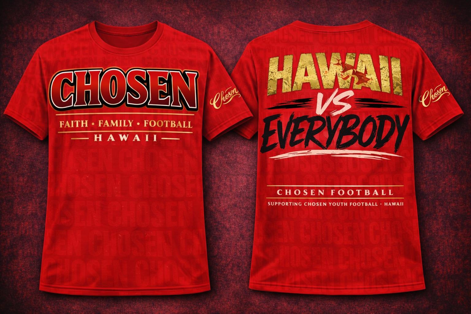 short sleeve all red